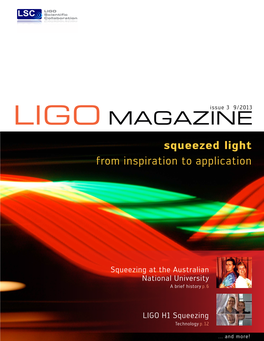 LIGO Magazine, Issue 3, 9/2013