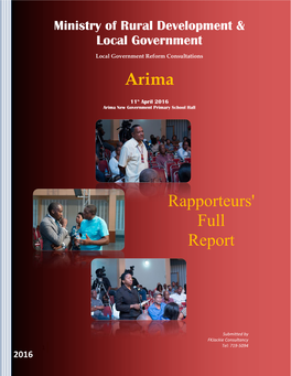 Arima Rapporteurs' Full Report