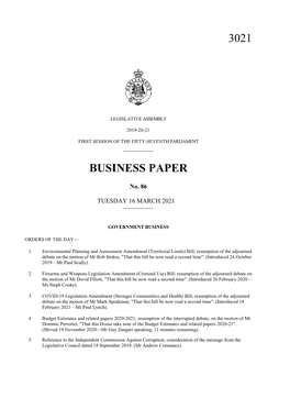 3021 Business Paper