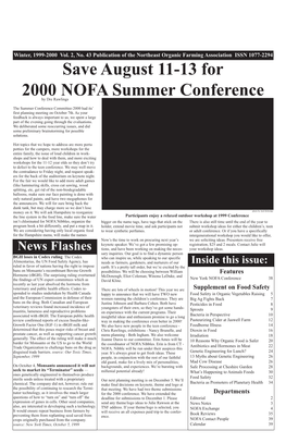 Save August 11-13 for 2000 NOFA Summer Conference by Dre Rawlings