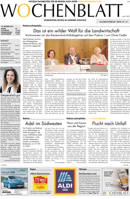 Singener Wochenblatt Vom 16. Oktober 2019