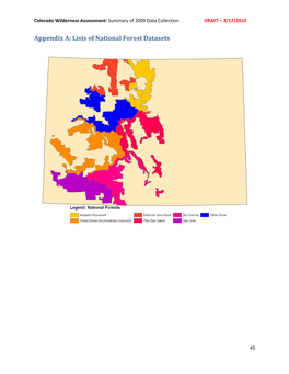 Colorado Wilderness Assessment: Summary of 2009 Data Collection DRAFT – 2/17/2010