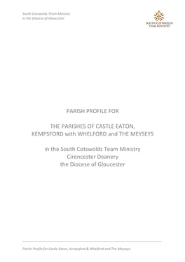 Parish Profile for the Parishes of Castle Eaton