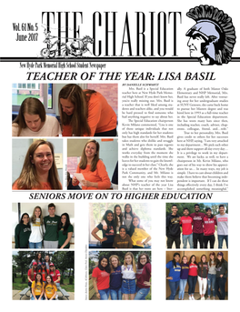 TEACHER of the YEAR: LISA BASIL by DANIELLE SCHWARTZ Mrs