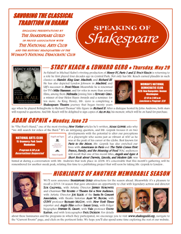 Speaking Flyer for June 2014