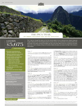 The Inca Trail