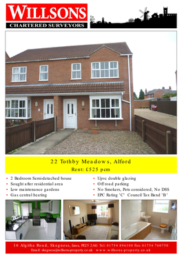 22 Tothby Meadows, Alford