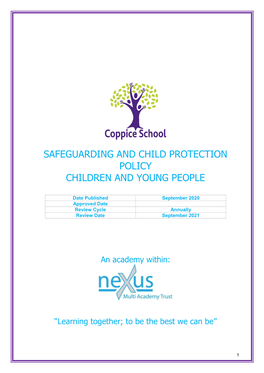 Safeguarding and Child Protection Policy Children and Young People