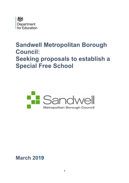 Seeking Proposals to Establish a Special Free School