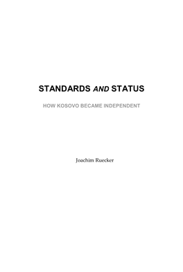 Standards and Status