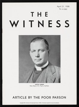 1938 the Witness, Vol. 22, No. 24. April 21, 1938