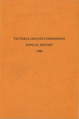 Victoria Grants Commission Annual Report 1980