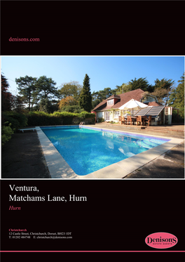 Ventura, Matchams Lane, Hurn Hurn