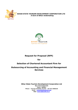 RFP for Selection of Chartered Accountant Firm for Handling