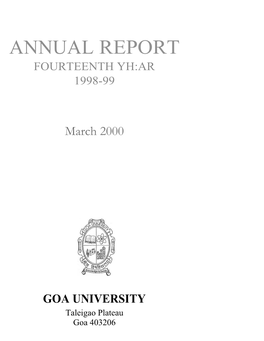 Annual Report Fourteenth Yh:Ar 1998-99
