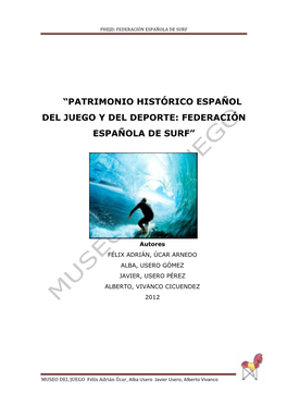 Federación Española De Surf