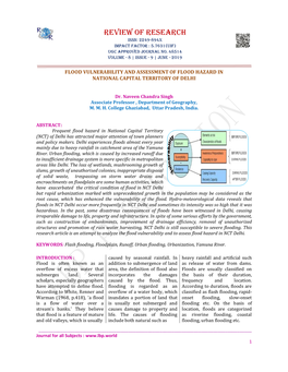 Review of Research Issn: 2249-894X Impact Factor : 5.7631(Uif) Ugc Approved Journal No