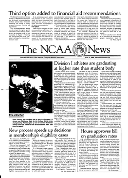 THE NCAA NEWS/June 13,199O