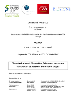 Characterization of Plasmodium Falciparum Membrane Transporters As Potential Antimalarial Targets