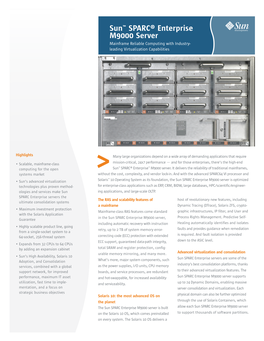 Sun SPARC Enterprise M9000 Server