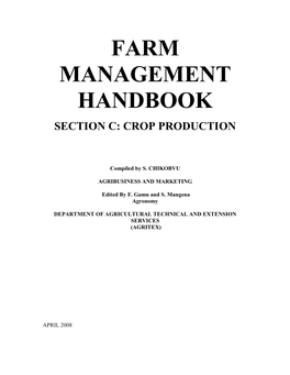 Farm Management Handbook