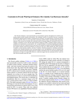 Constraints in Dvorak Wind Speed Estimates: How Quickly Can Hurricanes Intensify?