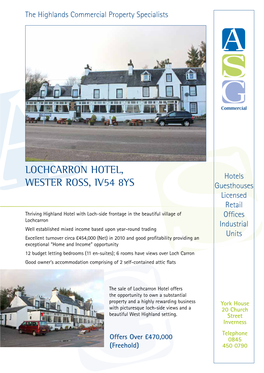 Lochcarron Hotel, Wester Ross, Iv54