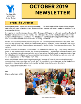 October 2019 Newsletter