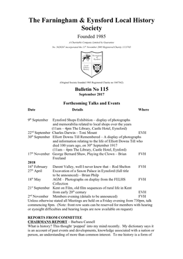 The Farningham & Eynsford Local History Society