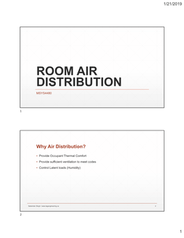 Room Air Distribution
