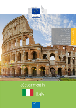Egovernment Factsheet Italy