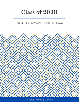 AHS Senior Awards Program 2020