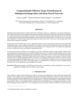 Computationally Efficient Target Classification in Multispectral Image Data with Deep Neural Networks