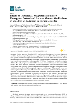 Effects of Transcranial Magnetic Stimulation Therapy on Evoked And