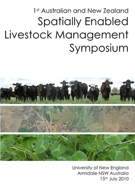 Spatially Enabled Livestock Management Symposium