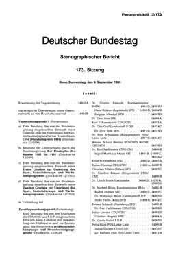Deutscher Bundestag — 12