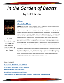 In the Garden of Beasts by Erik Larson