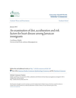 An Examination of Diet, Acculturation and Risk Factors for Heart Disease