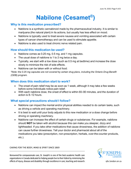 Nabilone (Cesamet)
