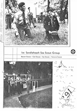 T. Tfuj)),. 1St SANDLEHEATH SEA SCOUT GROUP Annual General Meeting