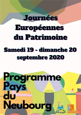 Programme Journees Du Patrimoine 2020