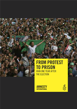 From Protest to Prison: Iran One Year After the Election 5