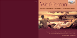 Wolf-Ferrari IDILLIO CONCERTINO · SERENATA · SUITE CONCERTINO