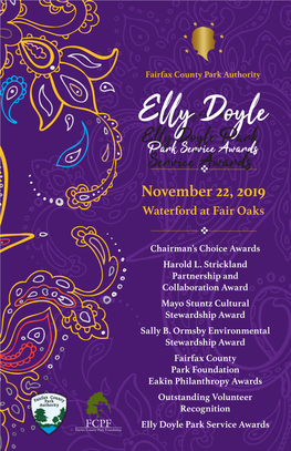 Elly Doyle Park Service Awards Program | 2019