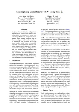 Assessing Emoji Use in Modern Text Processing Tools