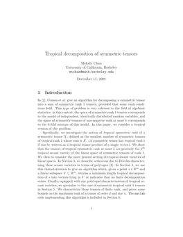 Tropical Decomposition of Symmetric Tensors