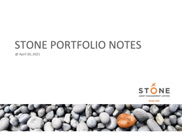 Stone Portfolio Notes