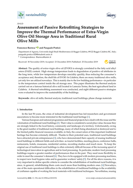 Assessment of Passive Retrofitting Strategies to Improve the Thermal