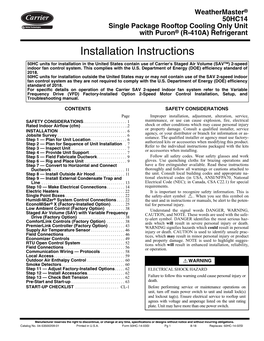 Installation Instructions