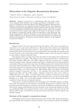 Observation of the Magnetic Reconnection Structure